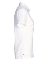Damen Poloshirt Cotton-Tec in Royalblau, tailliert, mit Polokragen und Knopfleiste