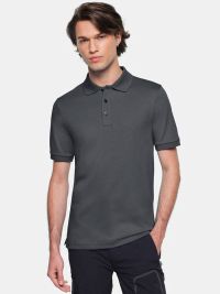 Dunkelgraues Poloshirt Herren