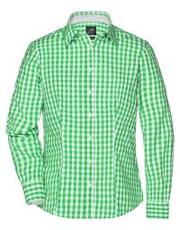 Karo Bluse grün-weiß