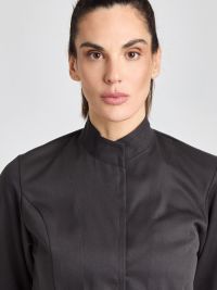 Moderne Kochjacke Damen Schwarz
