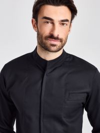 Moderne Kochjacke Herren Schwarz