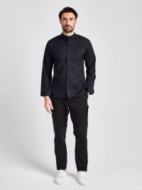 Moderne Kochjacke Herren Schwarz