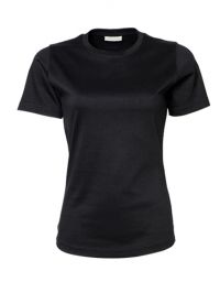 T-Shirt Rundhals Damen Schwarz