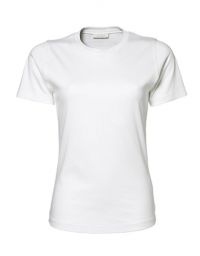 T-Shirt Rundhals Damen Weiß