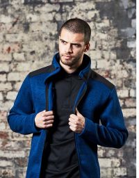 Arbeits Fleecejacke Herren Blau