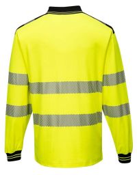 PW3 warning protection polo shirt long sleeve
