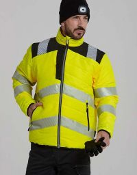 PW3 warning protection quilted jacket