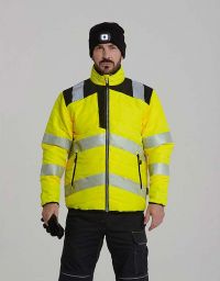 PW3 warning protection quilted jacket