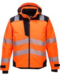 Atmungsaktive Regenjacke orange
