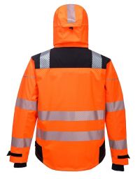 Atmungsaktive Regenjacke in orange