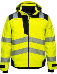 Atmungsaktive Regenjacke gelb