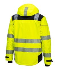 Atmungsaktive Regenjacke in gelb