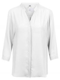 Chiffon Bluse 3/4-Arm Weiß