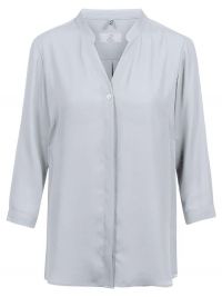 Chiffon Bluse 3/4-Arm Grau