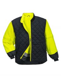 High-visibility 7-in-1 contrast traffic jacket