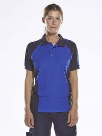 Modernes Mascot Poloshirt in Blau