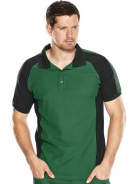 Modernes Mascot Poloshirt in Grün