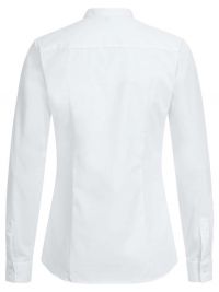 Weiße Bluse mit Stehkragen