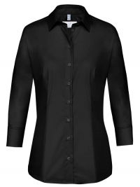 Damen Bluse 3/4 Arm Schwarz