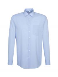 Seidensticker Herren Hemd Hellblau