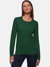 Damen Longsleeve Dunkelgrün
