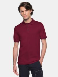 Weinrotes Poloshirt Herren