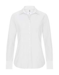 Weiße Business Damen Bluse