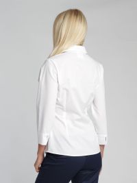 Damenbluse 3/4-Arm in Weiß