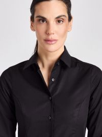 Damenbluse 3/4-Arm Schwarz