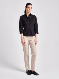 Damenbluse 3/4-Arm Schwarz