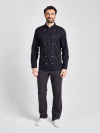Kochjacke Herren Schwarz