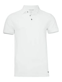 Business Poloshirt Herren in Weiß mit modernem Schnitt und UV-Schutz