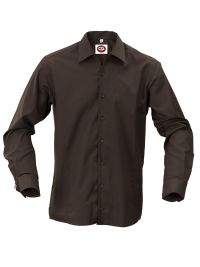 Langarmhemd in Braun