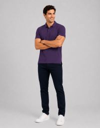Polohemd Herren in Lila
