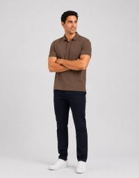 Polohemd Herren Braun