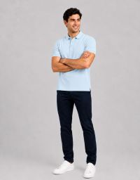 Polohemd Herren in Hellblau - Classic