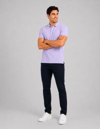 Polohemd Herren in Violett