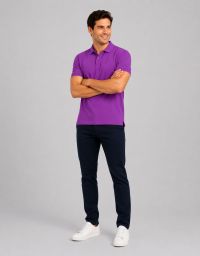 Polohemd Herren in Lila