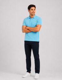 Polohemd Herren in Hellblau