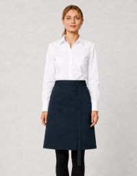 Kurze Bistroschürze Blau