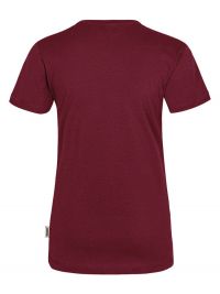 Rundhals Damen T-Shirt Weinrot