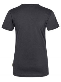 Rundhals Damen T-Shirt Dunkelgrau