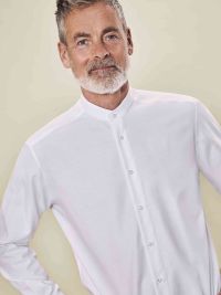 Herren Stehkragenhemd Landhaus