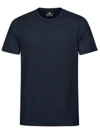 Dunkelblaues Herren T-Shirt mit Rundhals, gerade geschnitten, für Beruf & Freizeit