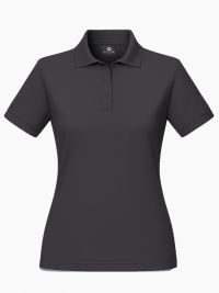 Poloshirt Damen Anthrazit – tailliertes Piqué, XS–5XL, 60 °C, pflegeleicht & formstabil