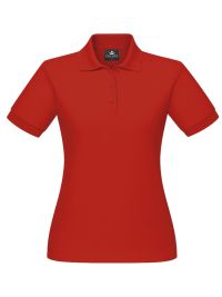 Poloshirt Damen Rot – tailliertes Piqué, XS–5XL, 60 °C, pflegeleicht & formstabil