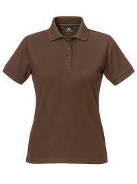 Poloshirt Piqué Damen – tailliert, pflegeleicht & formstabil, XS–5XL, Farbe Braun