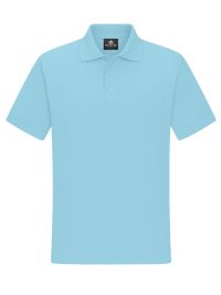 Poloshirt Herren Hellblau – klassisches Piqué Polo für Beruf, Service und Freizeit
