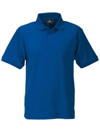 Günstiges Herren Poloshirt in Blau mit klassischem Polokragen, Knopfleiste und Rippstrickbündchen, ideal für Beruf und Freizeit