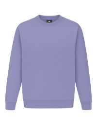 Lila Unisex Sweatshirt, gerade geschnitten, mit Rippstrickbündchen